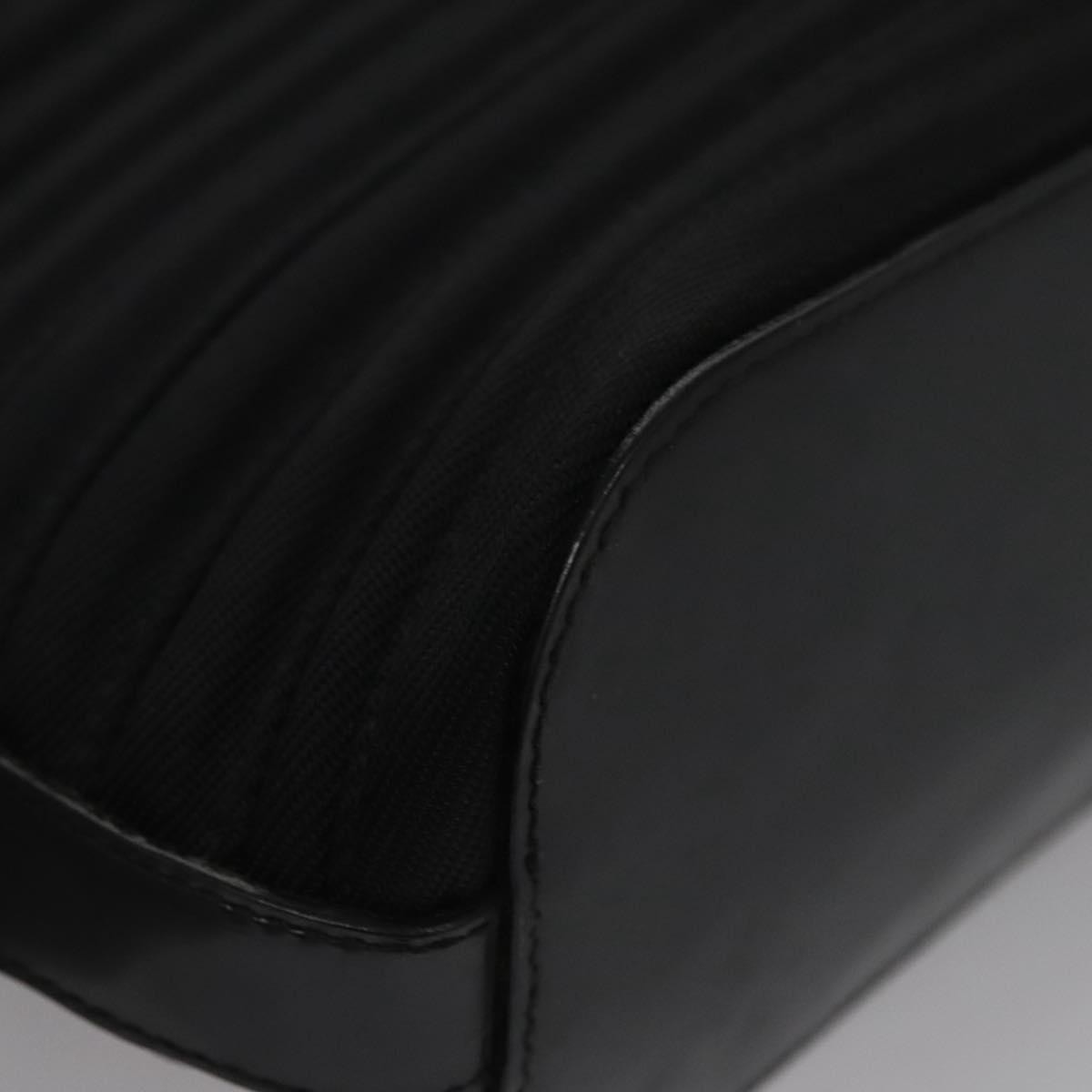 Gucci Vintage Bamboo Handle Bag Nylon, BLACK, CANVAS, Handbag