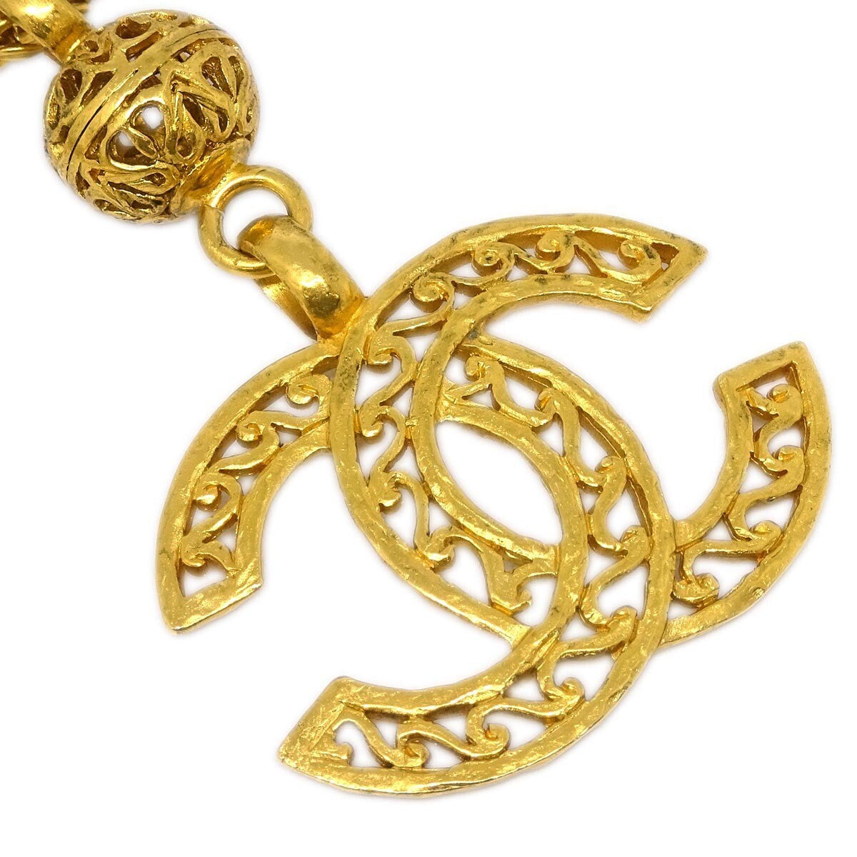 Chanel CC Pendant Necklace Metal, GOLD, GOLD_PLATED, Necklace