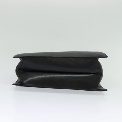 Salvatore Ferragamo Double Gancini Top Handle Bag Saffiano Leather, BLACK, LEATHER, Handbag