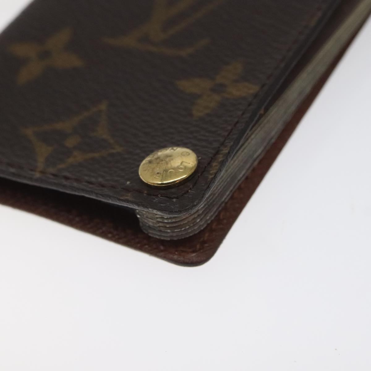 Louis Vuitton Porte Cartes Pression Card Case Monogram Canvas, BROWN, CANVAS, Card Holders