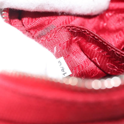 Prada Zip Around Toiletry Bag Canvas, RED, CANVAS, Clutche & pouche