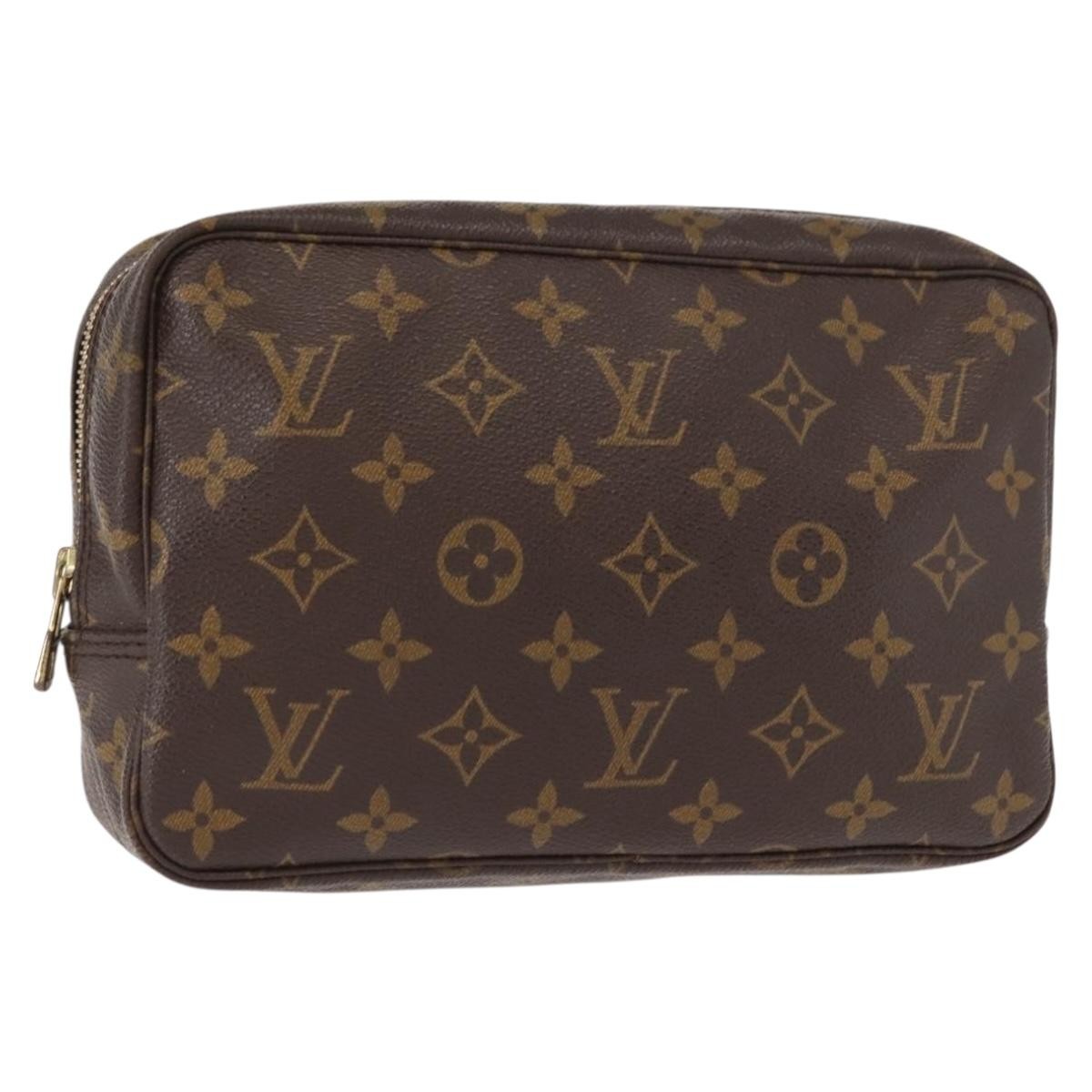 Louis Vuitton Trousse Toiletry Pouch Monogram Canvas, BROWN, CANVAS, Toiletry Case