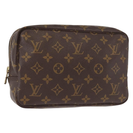 Louis Vuitton Trousse Toiletry Pouch Monogram Canvas, BROWN, CANVAS, Toiletry Case