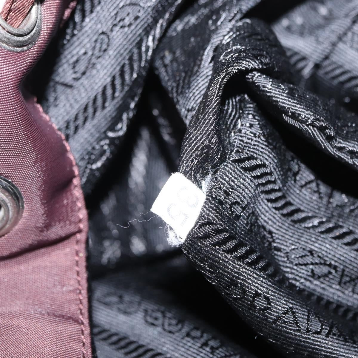 Prada Front Pocket Backpack Tessuto, BROWN, NYLON, Backpack