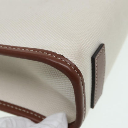Burberry Freya Shopping Tote Canvas with Leather, BEIGE, CANVAS, Tote bag