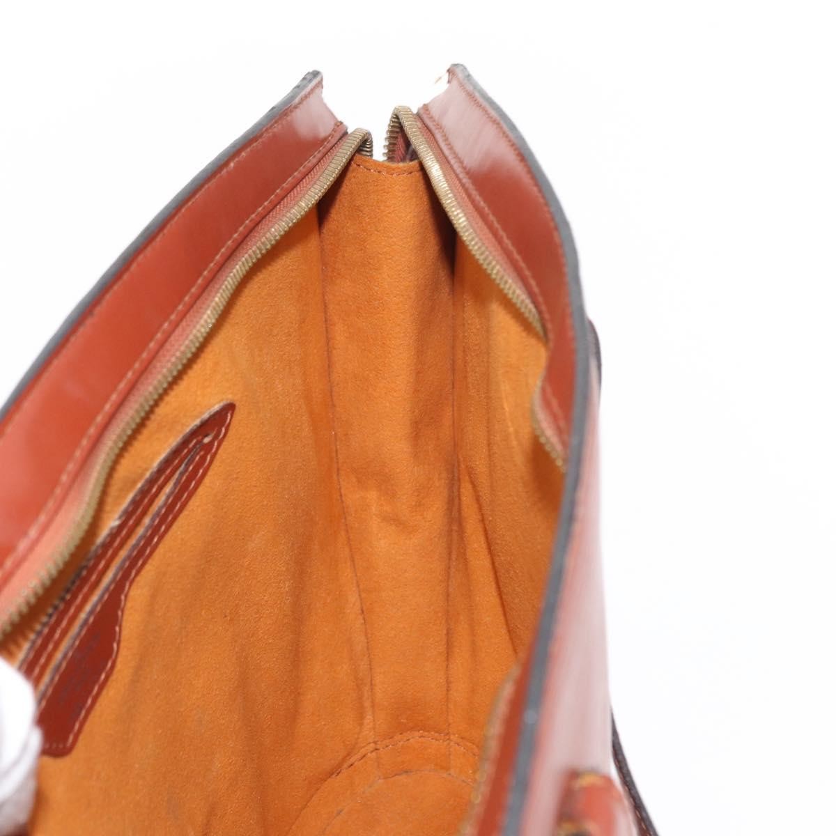 Louis Vuitton Saint Jacques Handbag Epi Leather, BROWN, LEATHER, Handbag