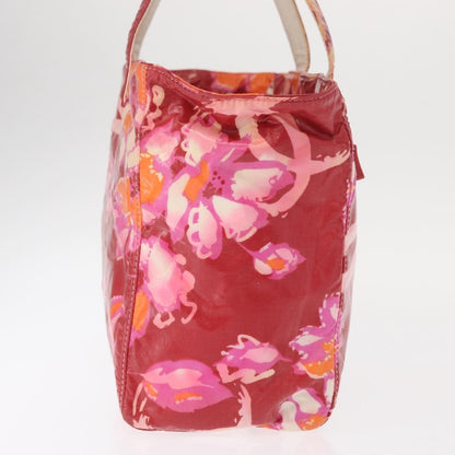 Chanel Vintage Floral Tote Canvas, RED, CANVAS, Tote bag