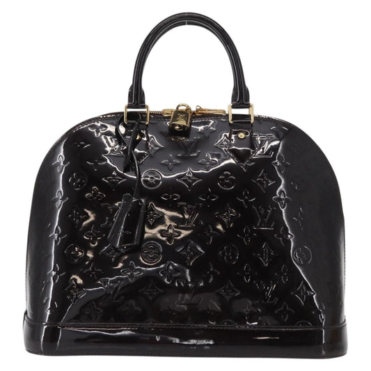 Louis Vuitton Alma Handbag Monogram Vernis, BURGUNDY, PATENT_LEATHER, Handbag
