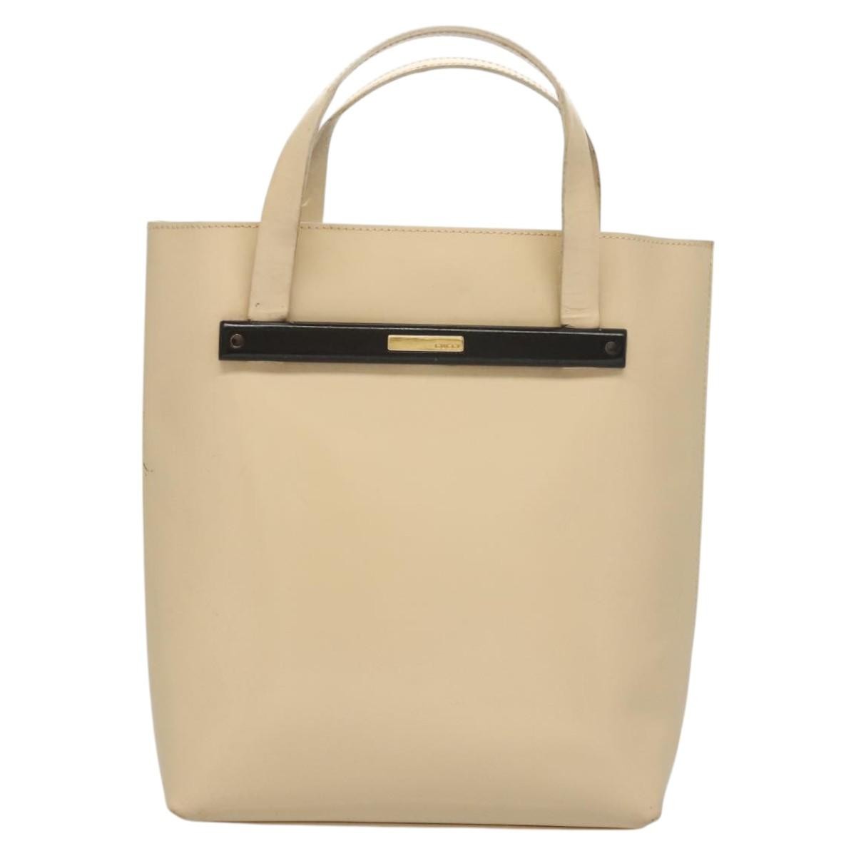 Gucci Vintage Handbag Enamel, BEIGE, PATENT_LEATHER, Handbag