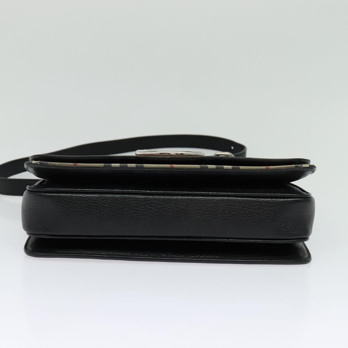 Burberry D-Ring Shoulder Bag Leather with Vintage Check Canvas, BROWN, LEATHER, Shoulder bag