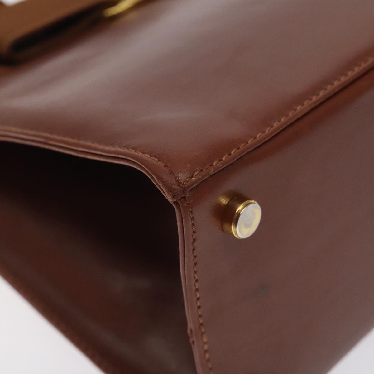 Salvatore Ferragamo Convertible Vara Bow Tote Leather, BROWN, LEATHER, Handbag