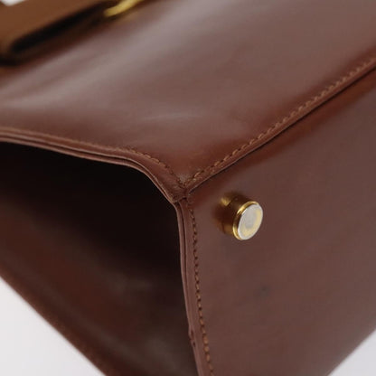 Salvatore Ferragamo Convertible Vara Bow Tote Leather, BROWN, LEATHER, Handbag