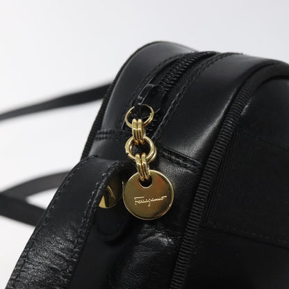 Salvatore Ferragamo Vara Bow camera Shoulder Bag Leather, Black, Leather, Shoulder Bag