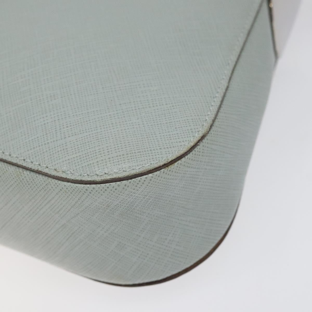 Salvatore Ferragamo Gancini Shoulder Bag Leather, BLUE, LEATHER, Shoulder bag