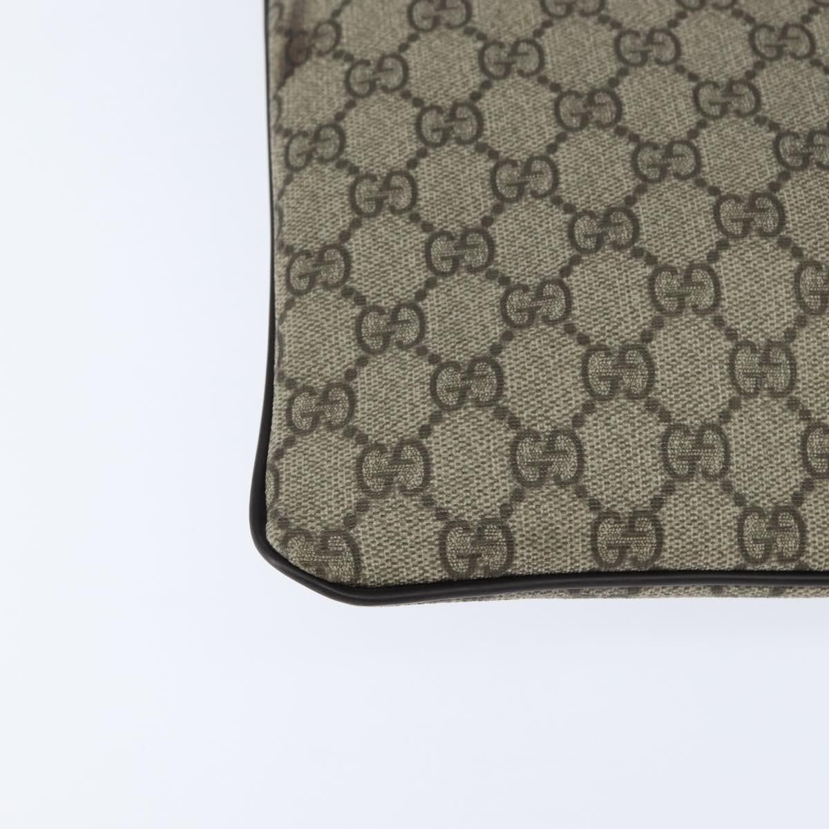 Gucci Zip Top Messenger Bag GG Coated Canvas, BEIGE, CANVAS, Shoulder bag