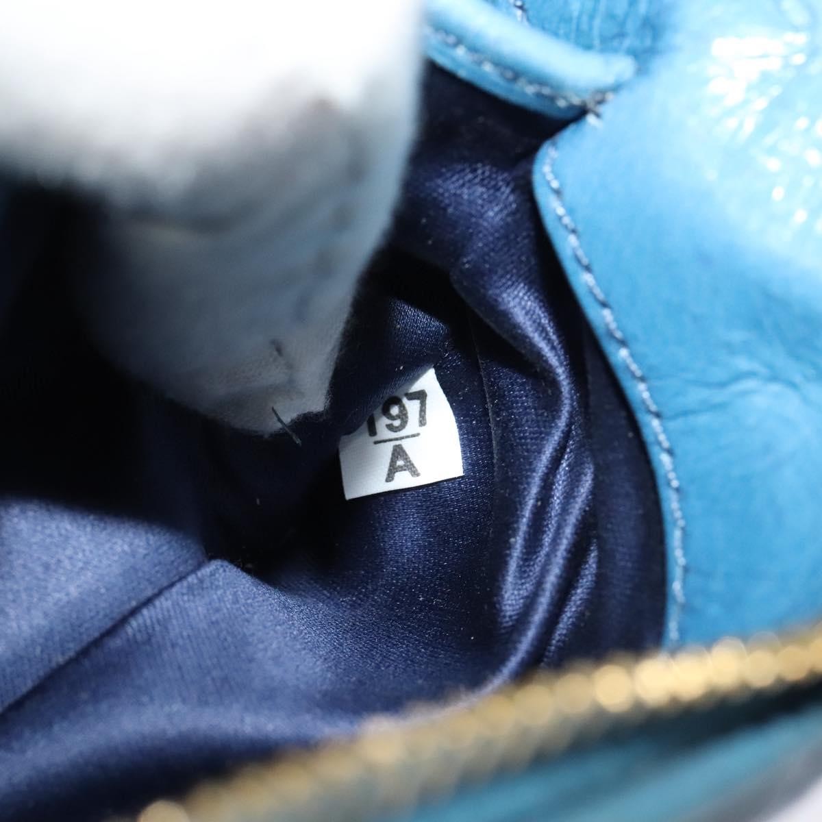 Miu Miu Zip Wristlet Pouch Matelasse Leather, BLUE, LEATHER, Clutche & pouche