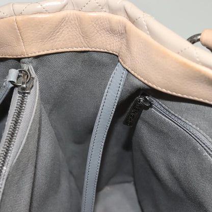 Chanel Quilted Boy Tote Quilted Aged Glazed Aged Calfskin, BEIGE, PATENT_LEATHER, Tote bag