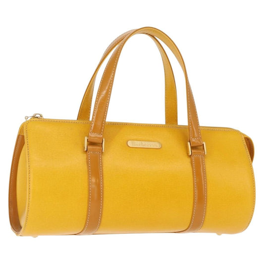Burberry Vintage Handbag Leather, YELLOW, LEATHER, Handbag