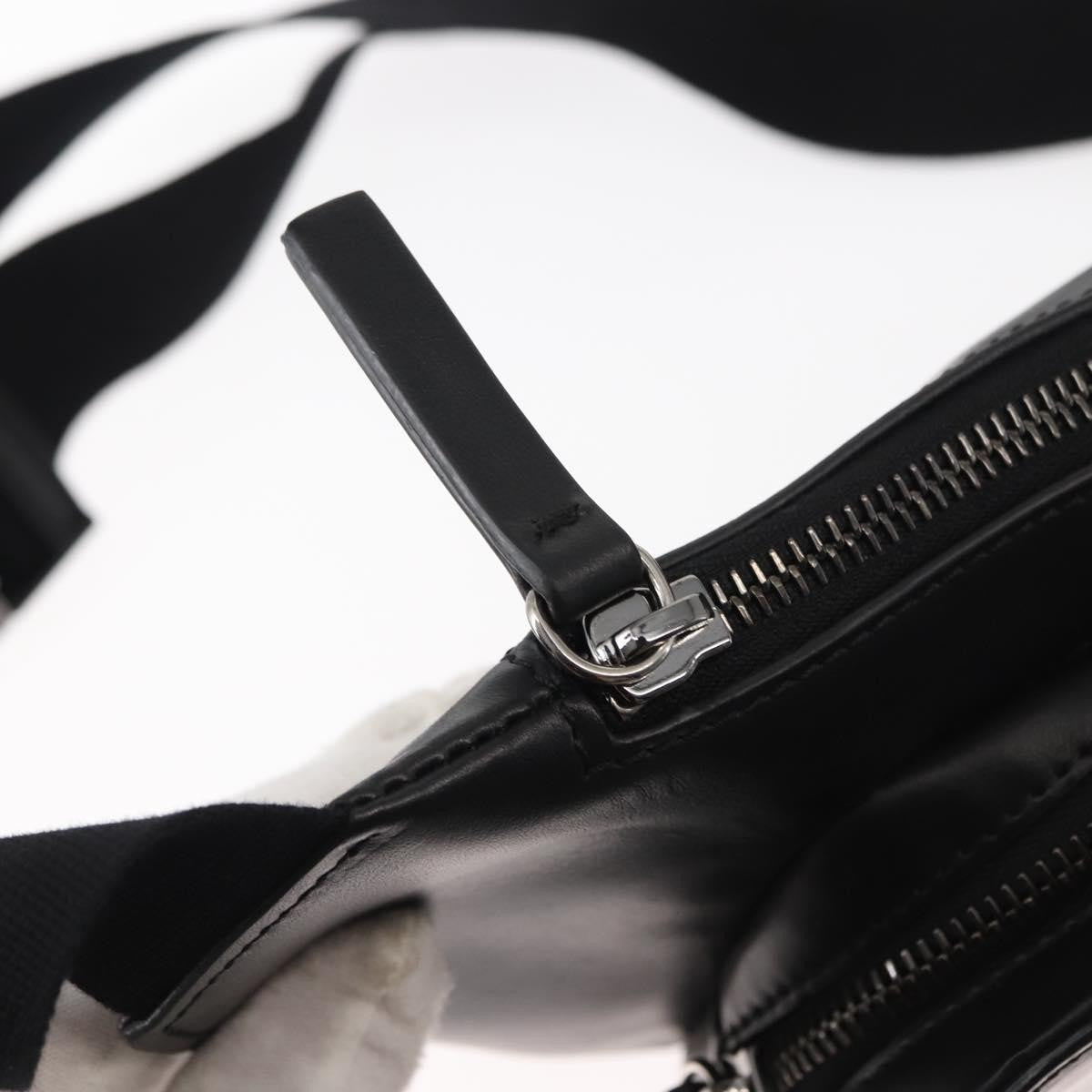 Versace Crossbody Pouch Studded Leather, BLACK, LEATHER, Clutche & pouche