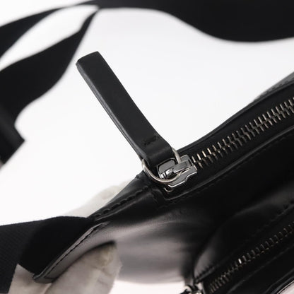 Versace Crossbody Pouch Studded Leather, BLACK, LEATHER, Clutche & pouche