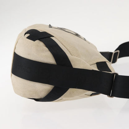 Chanel Vintage Crossbody Bag Canvas, BEIGE, CANVAS, Shoulder bag