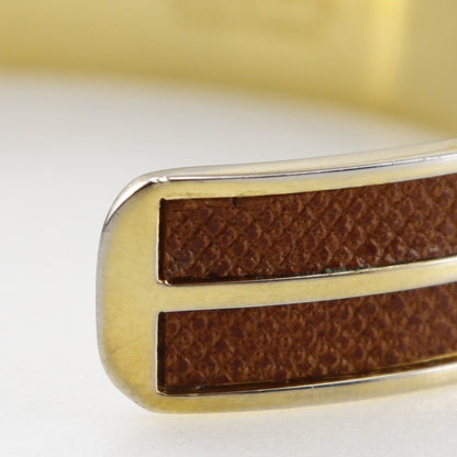 Louis Vuitton Anagram bangle Gold Plated, GOLD, GOLD_PLATED, Bracelet