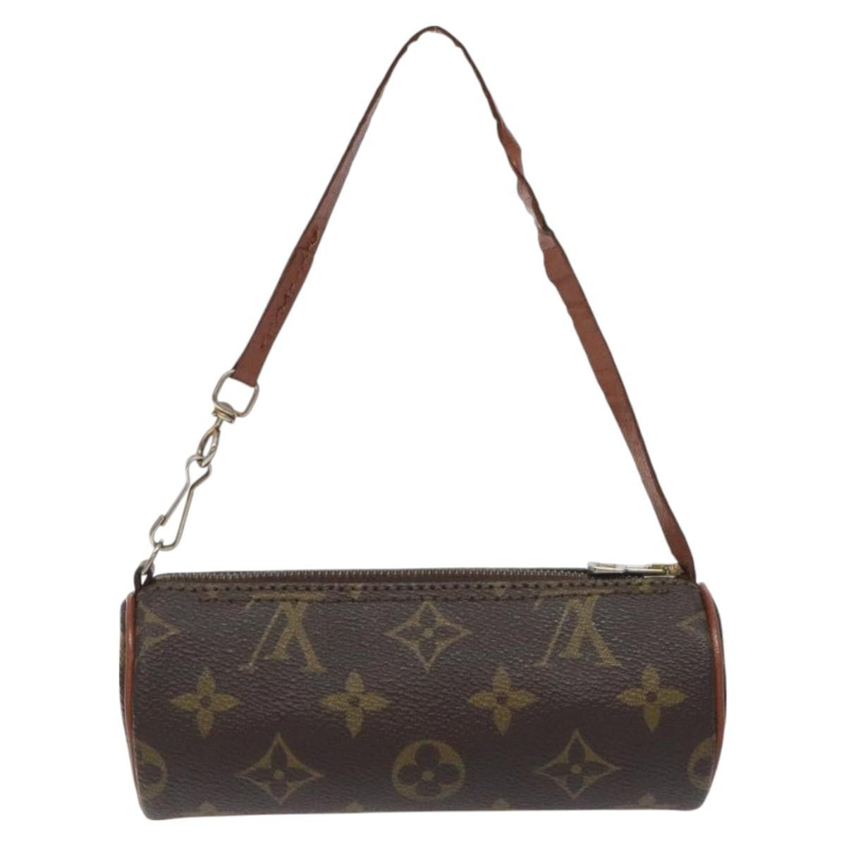 Louis Vuitton Papillon Pochette Monogram Canvas, BROWN, CANVAS, Handbag