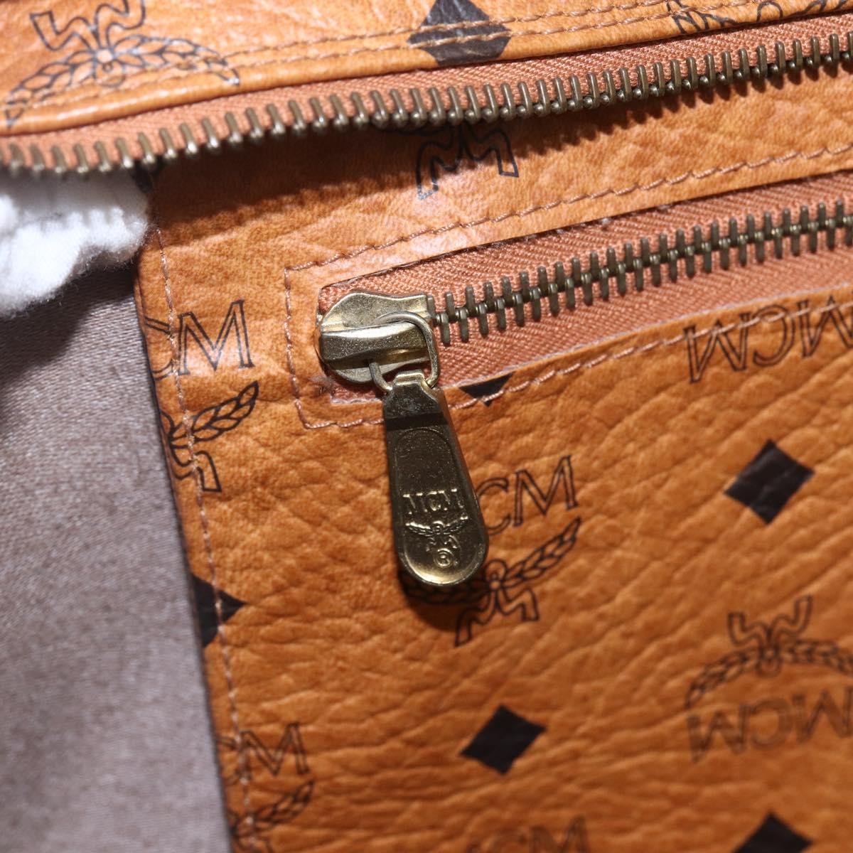 MCM Visetos Shoulder bag PVC, BROWN, CANVAS, Shoulder bag