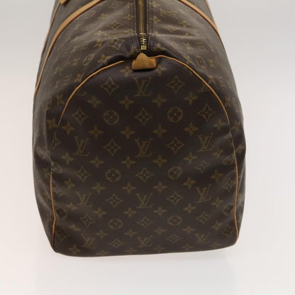 Louis Vuitton Keepall Bag Monogram Canvas, BROWN, CANVAS, Travel bag
