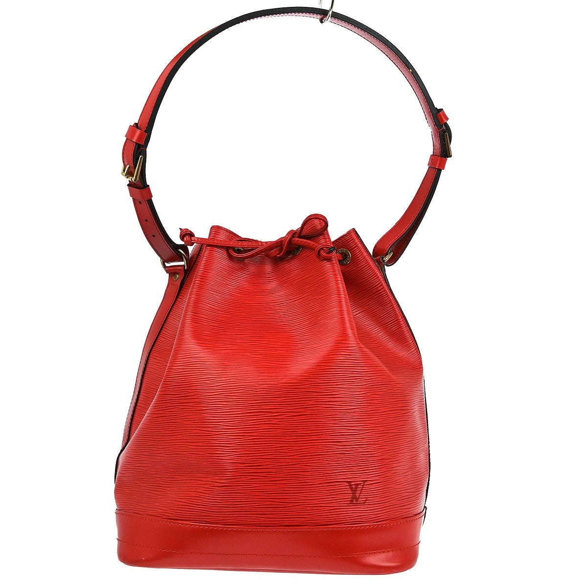 Louis Vuitton Noe Handbag Epi Leather, RED, LEATHER, Shoulder bag
