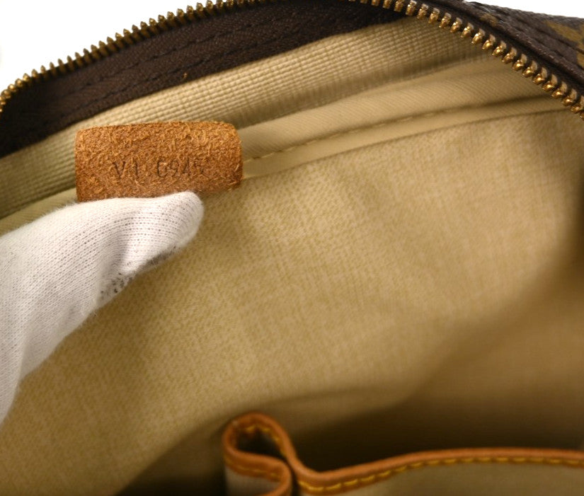 Louis Vuitton Deauville Handbag Monogram Canvas, BROWN, CANVAS, Handbag