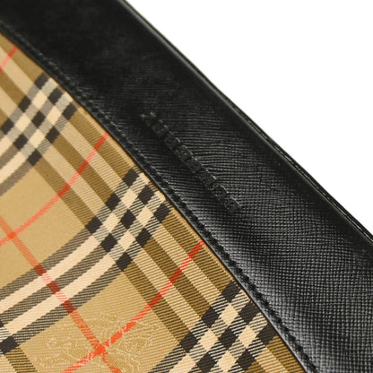 Burberry Nova Check Tote Nylon and Leather, BEIGE, CANVAS, Tote bag