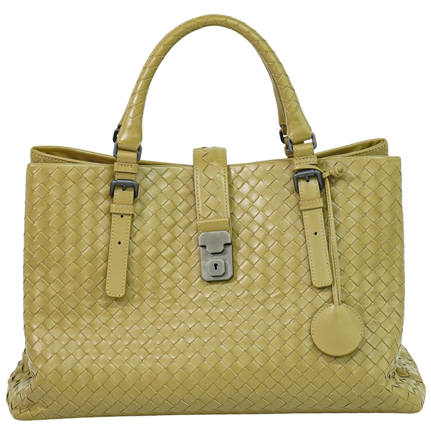 Bottega Veneta Roma Bag Intrecciato Nappa, BROWN, LEATHER, Tote bag