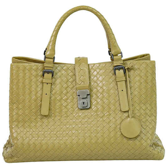 Bottega Veneta Roma Bag Intrecciato Nappa, BROWN, LEATHER, Tote bag