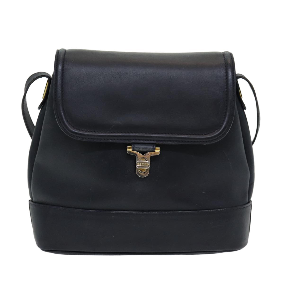 Bally Vintage Shoulder Bag Leather, Black, Leather, Shoulder Bag