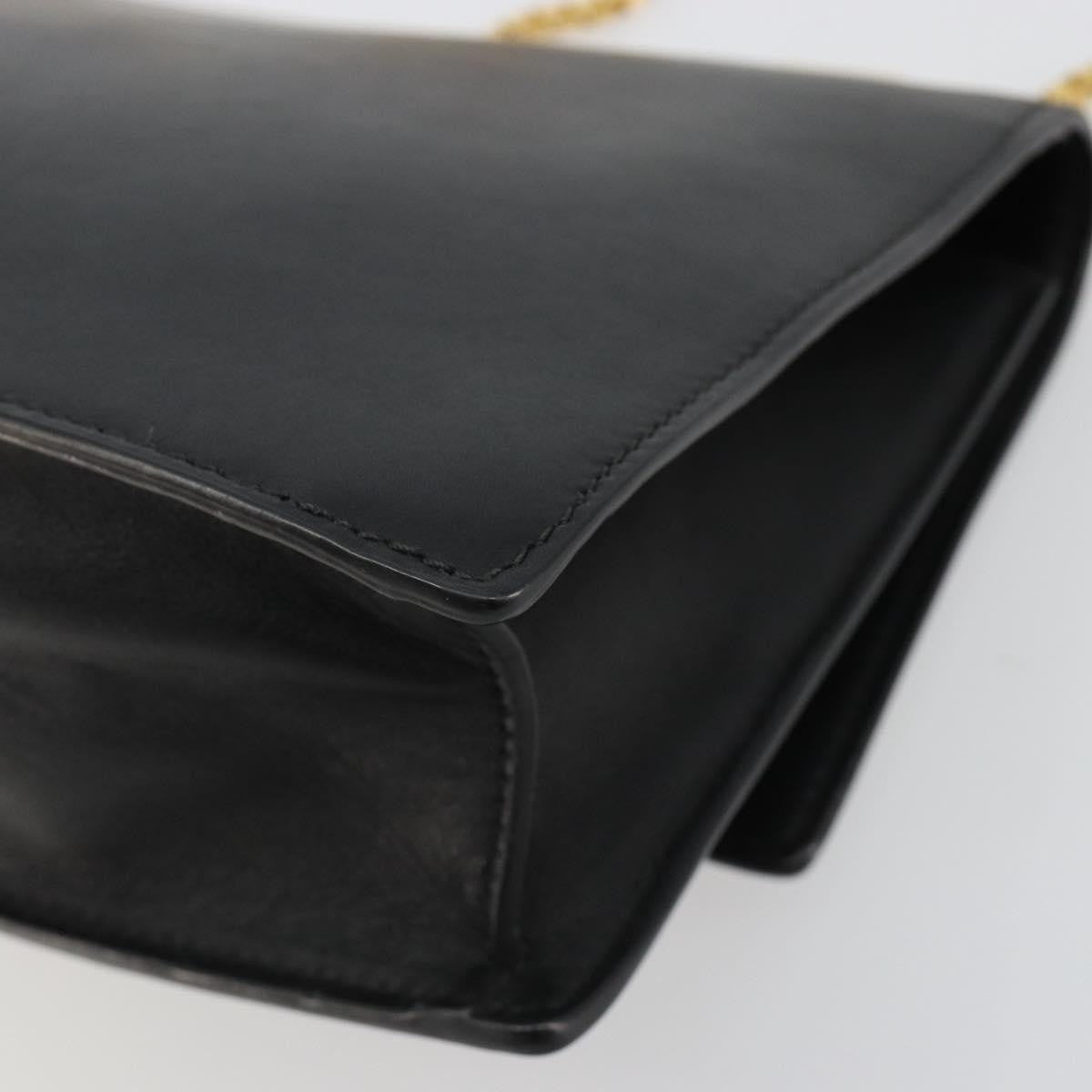 Versace Medusa Flap Chain Bag Leather, Black, Leather, Shoulder Bag