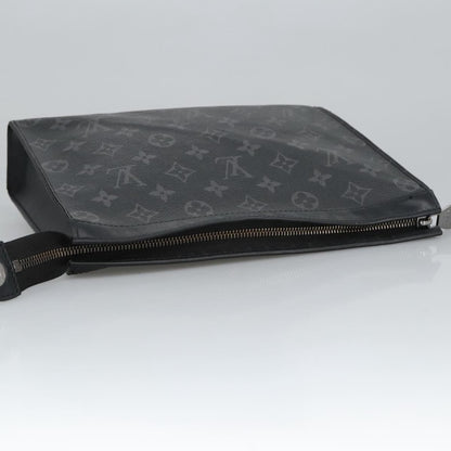 Louis Vuitton Pochette Voyage Monogram Eclipse Canvas, BLACK, CANVAS, Clutche & pouche