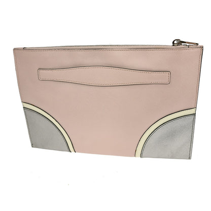 Prada Hand Strap Clutch Saffiano Leather, PINK, LEATHER, Clutche & pouche