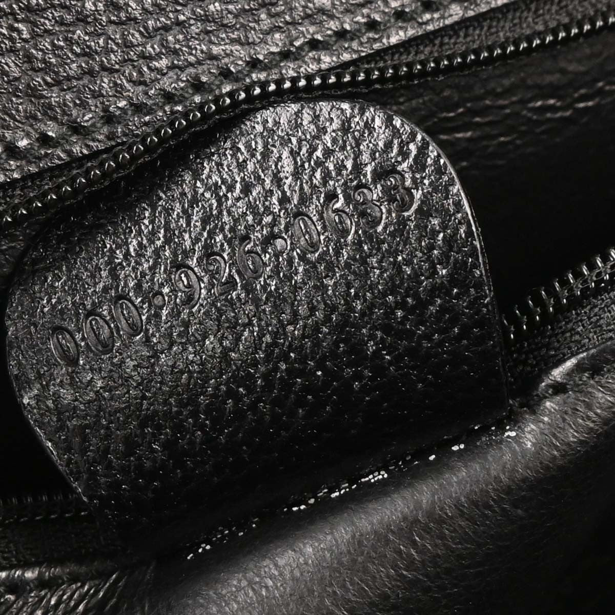 Gucci Vintage Convertible Top Handle Bag Leather, BLACK, LEATHER, Handbag