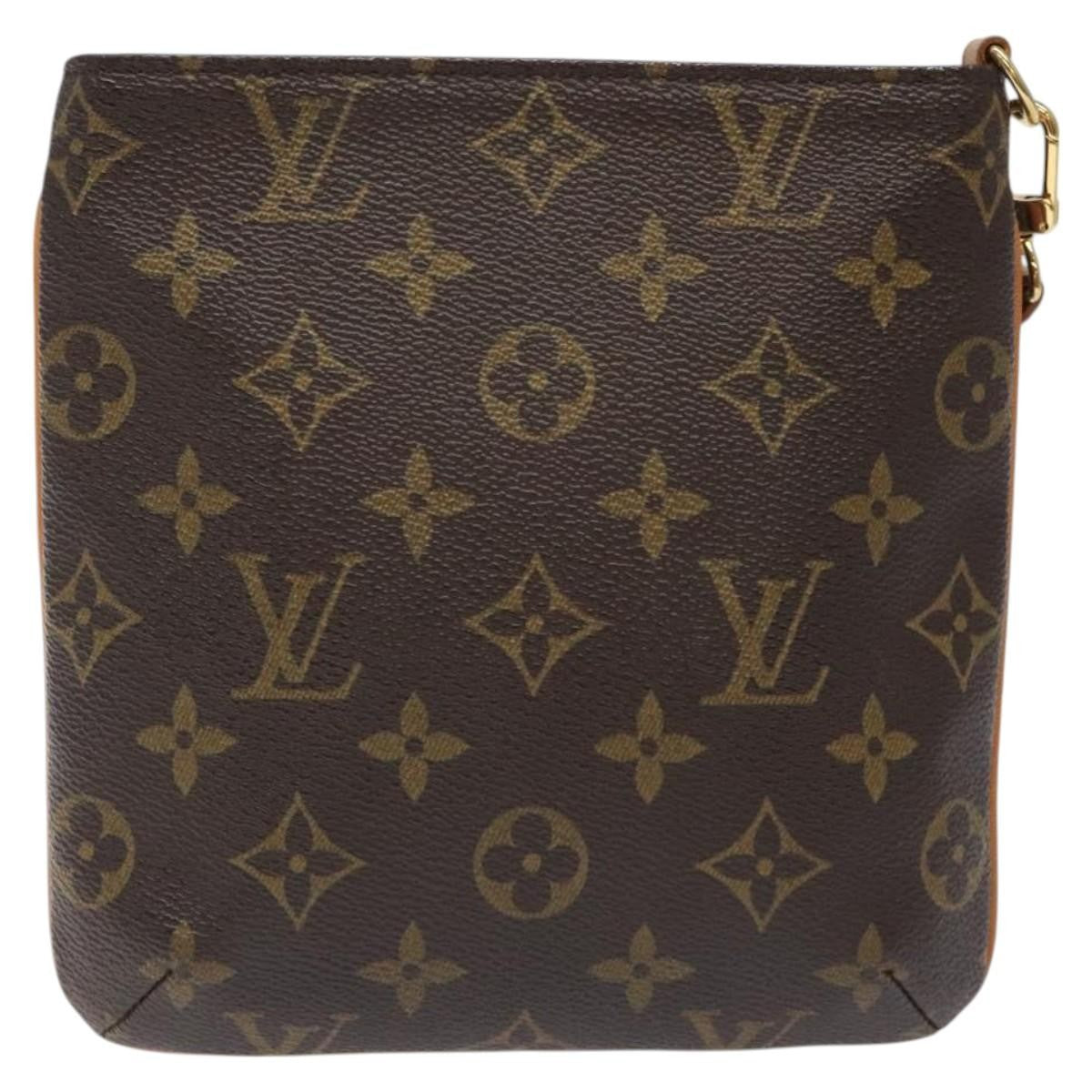 Louis Vuitton Partition Wristlet Clutch Monogram Canvas, BROWN, CANVAS, Clutche & pouche
