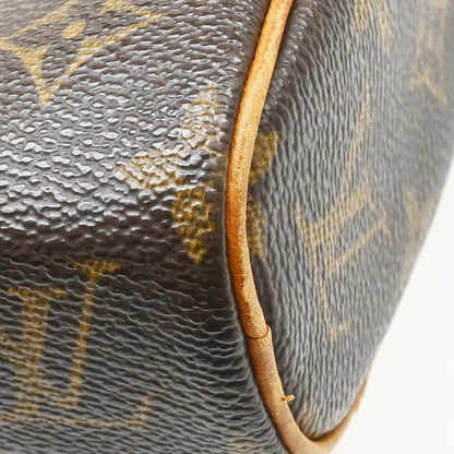 Louis Vuitton Sonatine Handbag Monogram Canvas, Brown, Canvas, Handbag