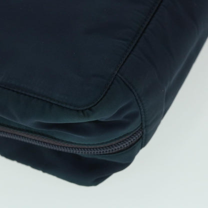 Prada Double Zip Wristlet Pouch Tessuto, NAVY, NYLON, Clutche & pouche