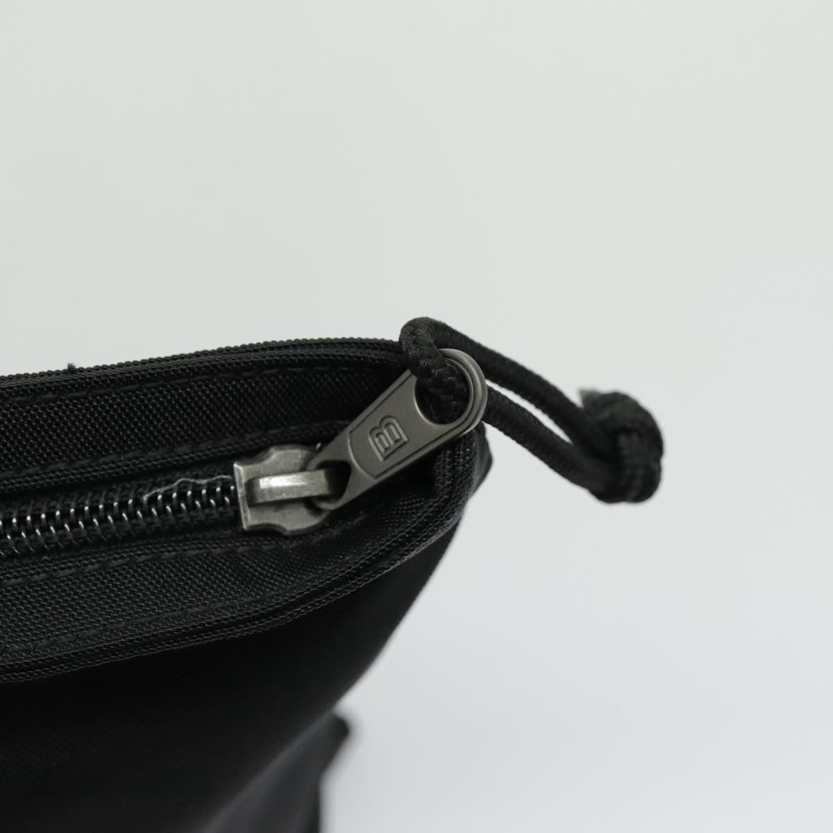 Balenciaga Logo Pouch Canvas, BLACK, CANVAS, Clutche & pouche