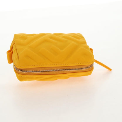 Fendi FF Logo Pouch Nylon, GOLD, NYLON, Clutche & pouche