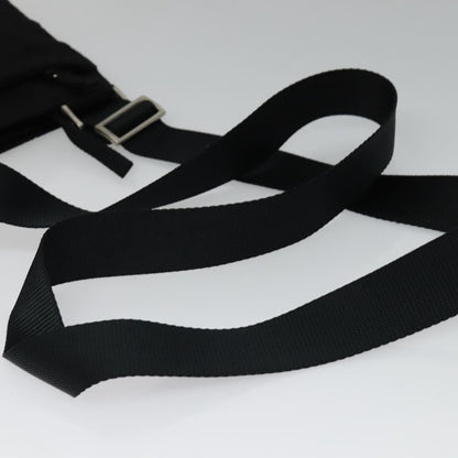 Prada Front Pocket Messenger Bag Tessuto, BLACK, NYLON, Shoulder bag