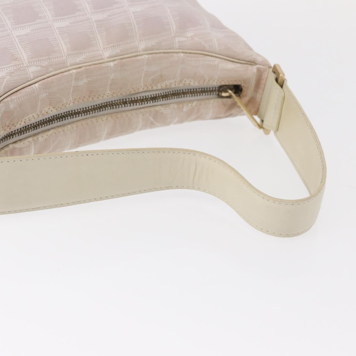 Chanel Travel Line Zip Hobo Nylon, PINK, NYLON, Handbag