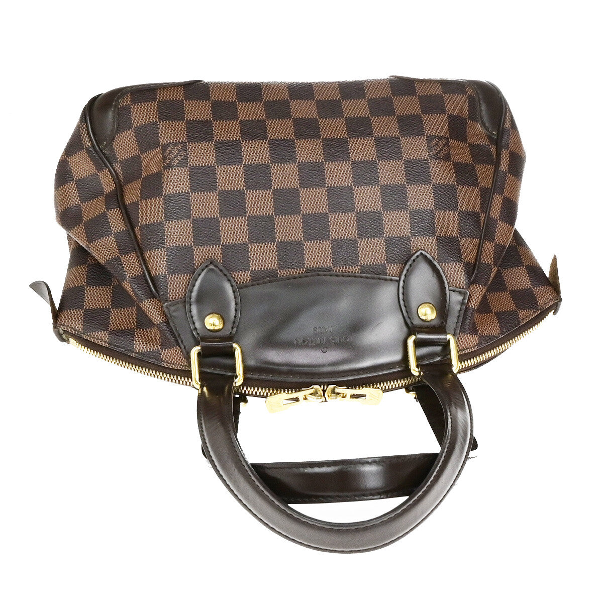 Louis Vuitton Verona Handbag Damier, BROWN, CANVAS, Shoulder bag