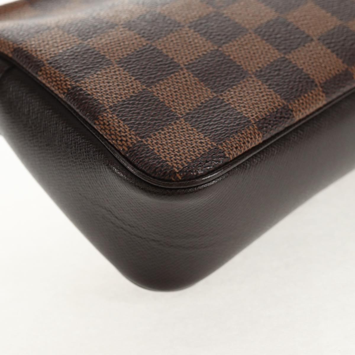 Louis Vuitton Trousse Make Up Bag Damier, BROWN, CANVAS, Clutche & pouche