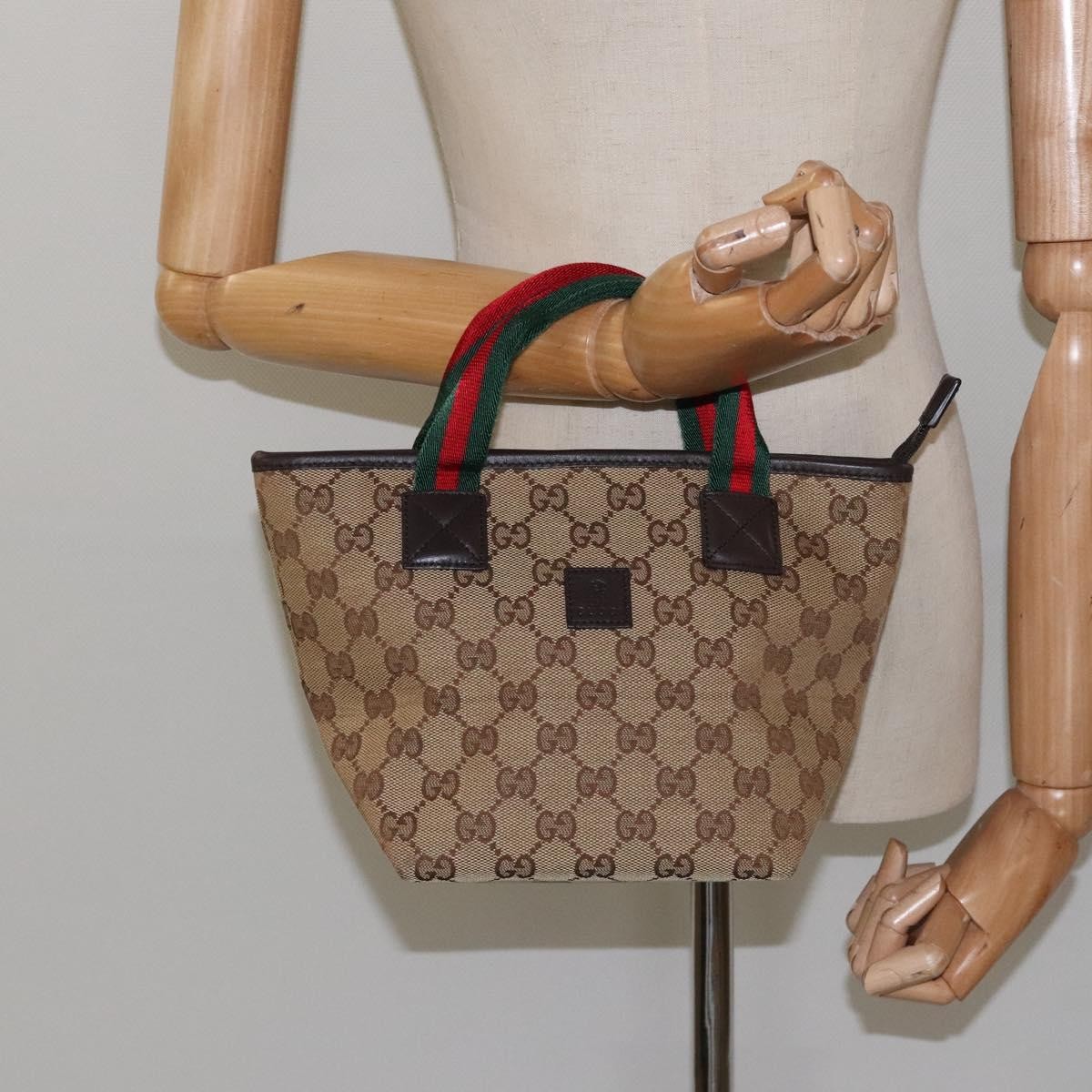 Gucci GG Canvas Bag Canvas, BEIGE, CANVAS, Handbag