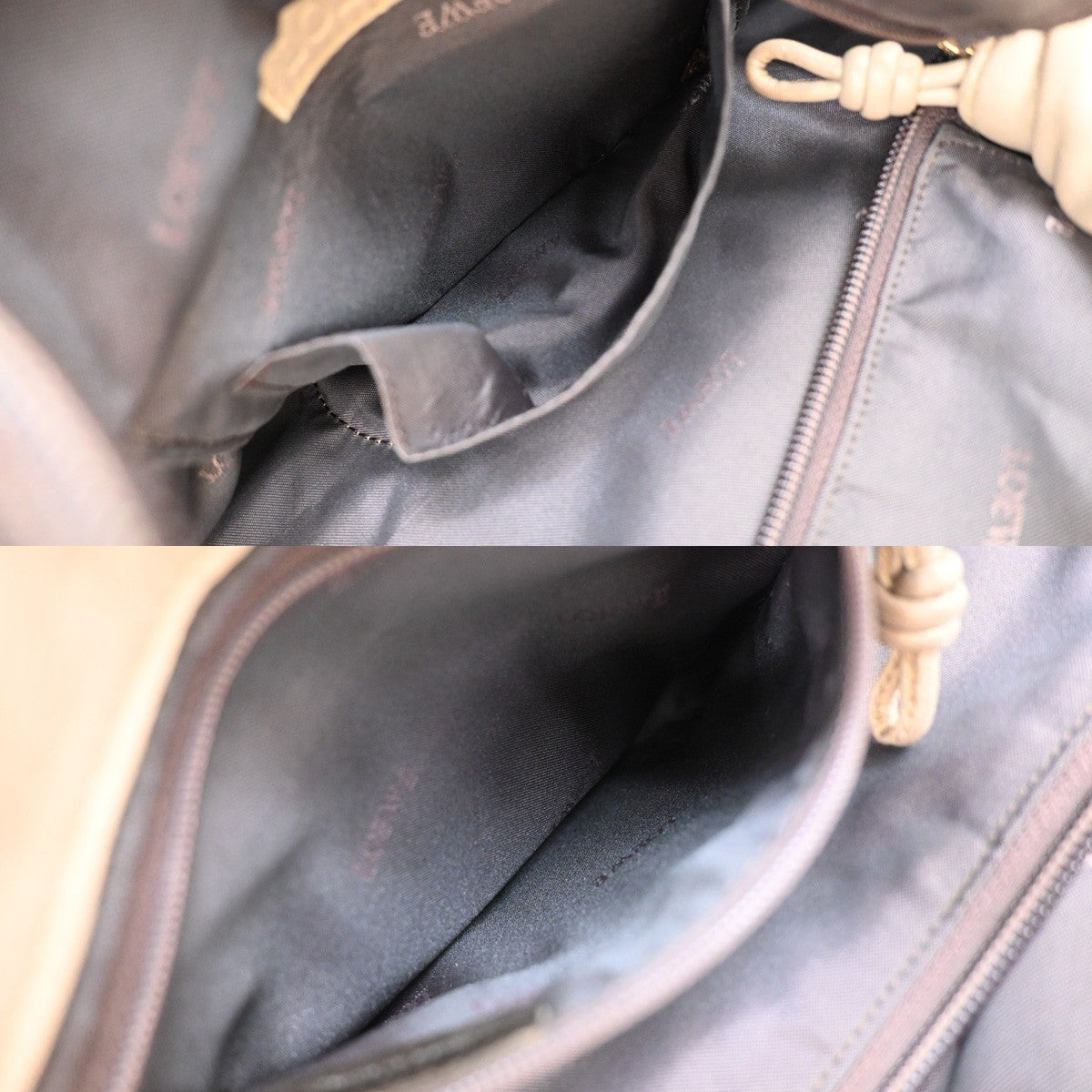 Loewe Anagram Logo Nappa Aire Hand Bag Leather, GOLD, LEATHER, Handbag